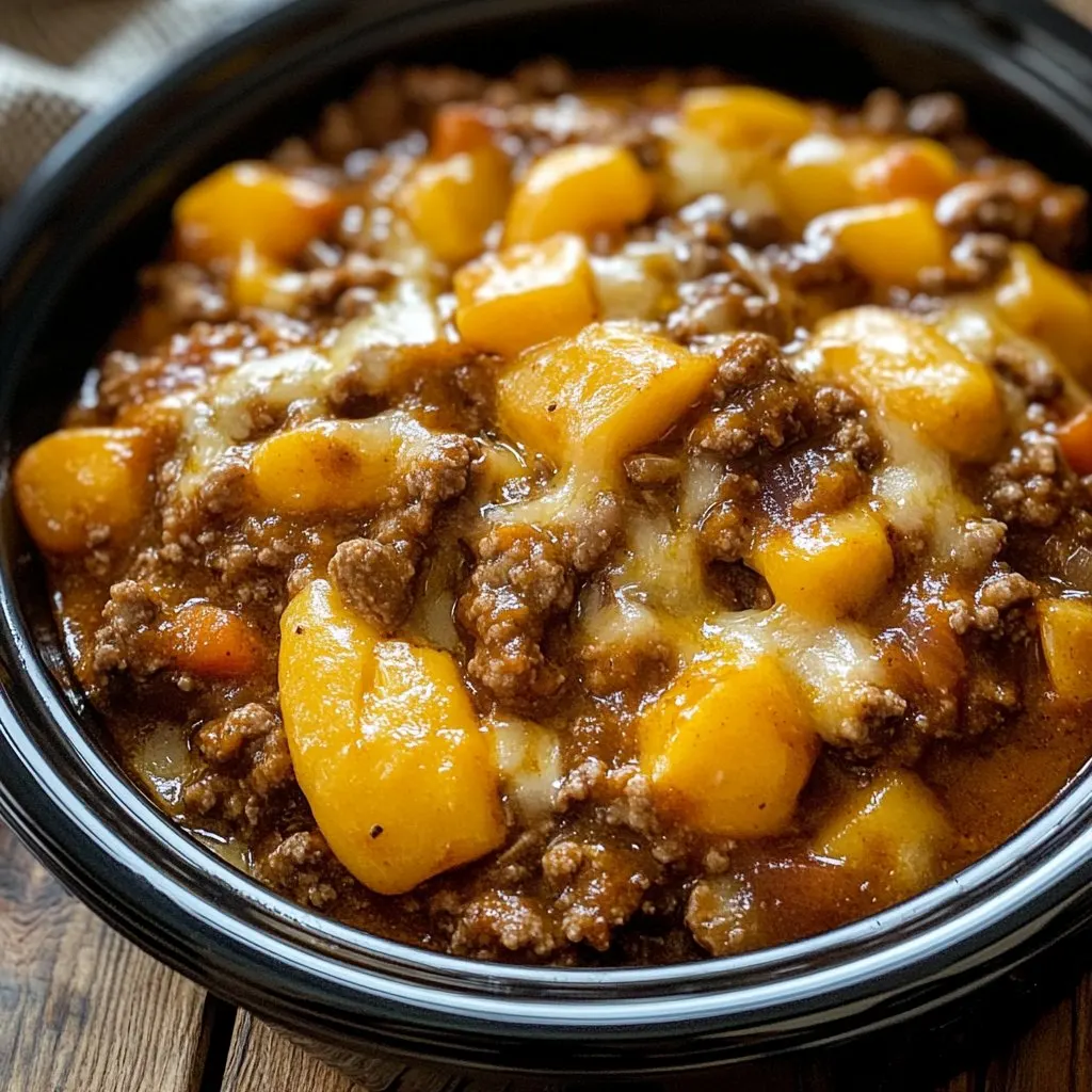 Easy Slow Cooker Cowboy Casserole Recipe