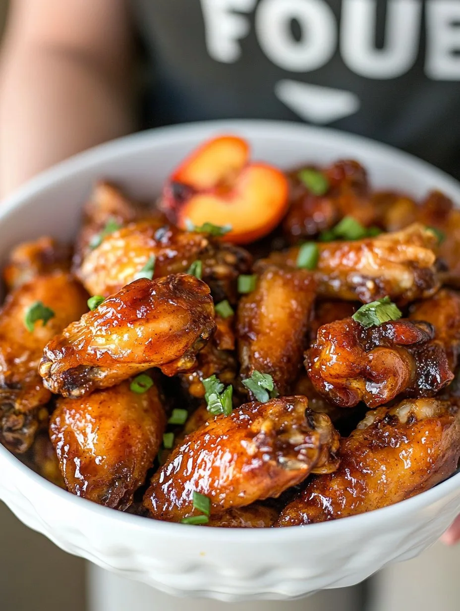 Hot Honey Peach Wings Recipe for Flavorful Delight