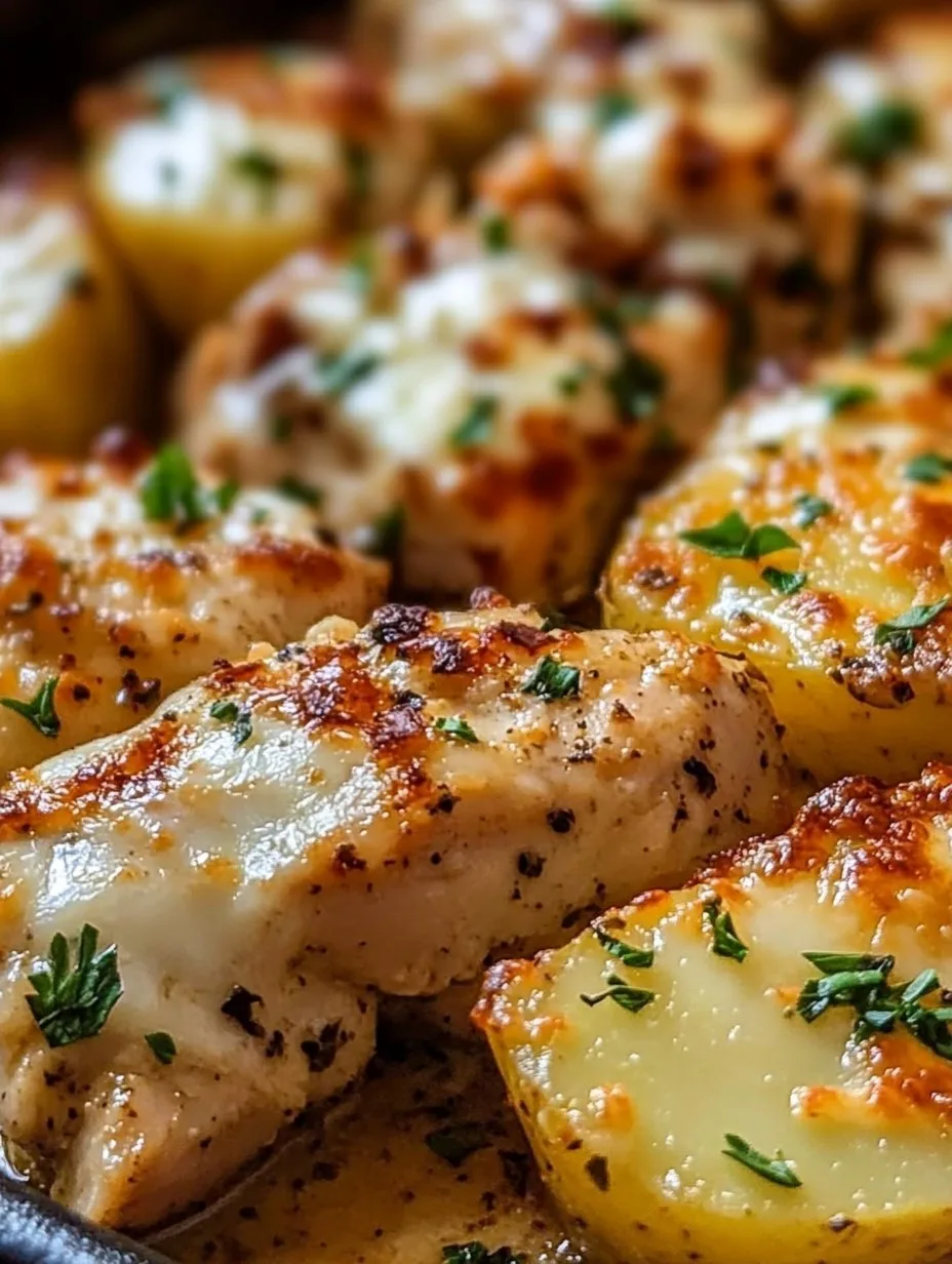 Garlic Parmesan Chicken and Potatoes Recipe
