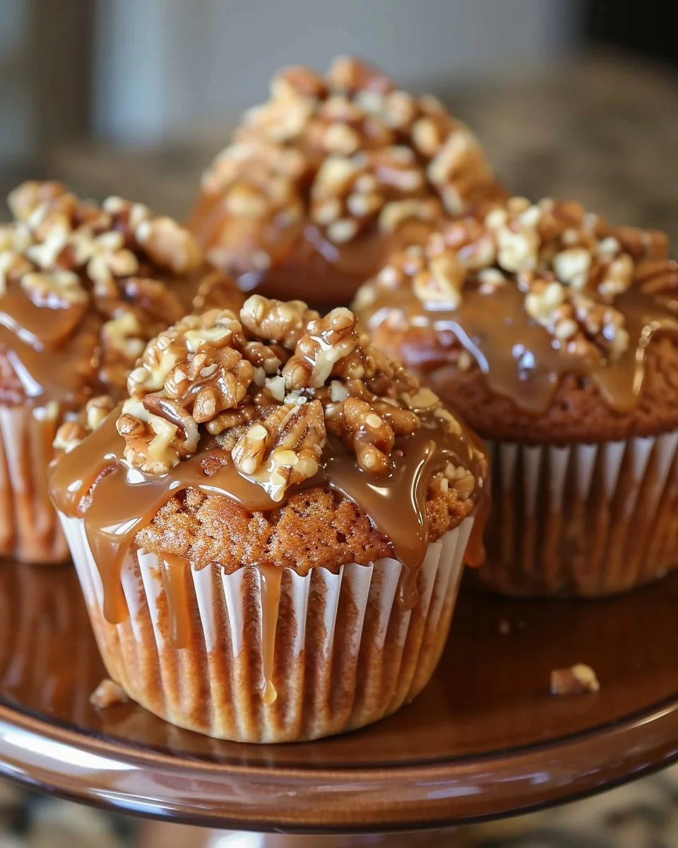 Caramel Apple Muffins With Walnuts Recipe