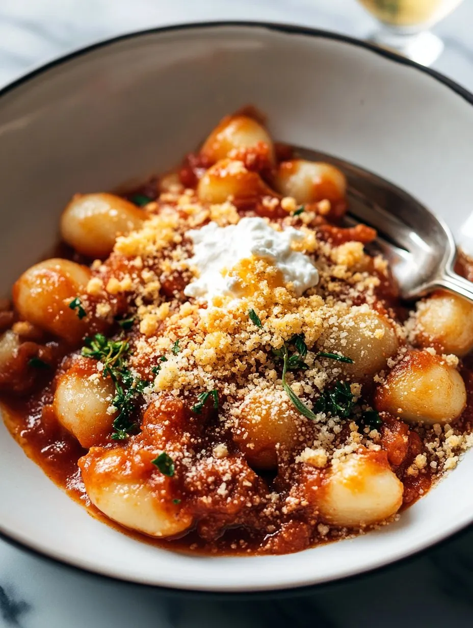 Millionaire Gnocchi with Red Sauce Recipe