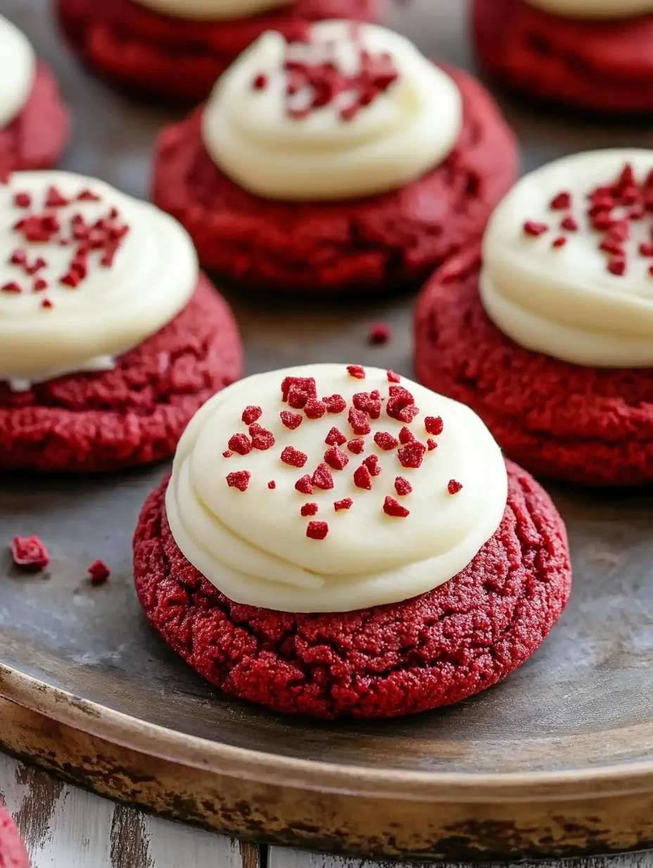 Red Velvet Cookies with Cream Cheese Frosting Recipe