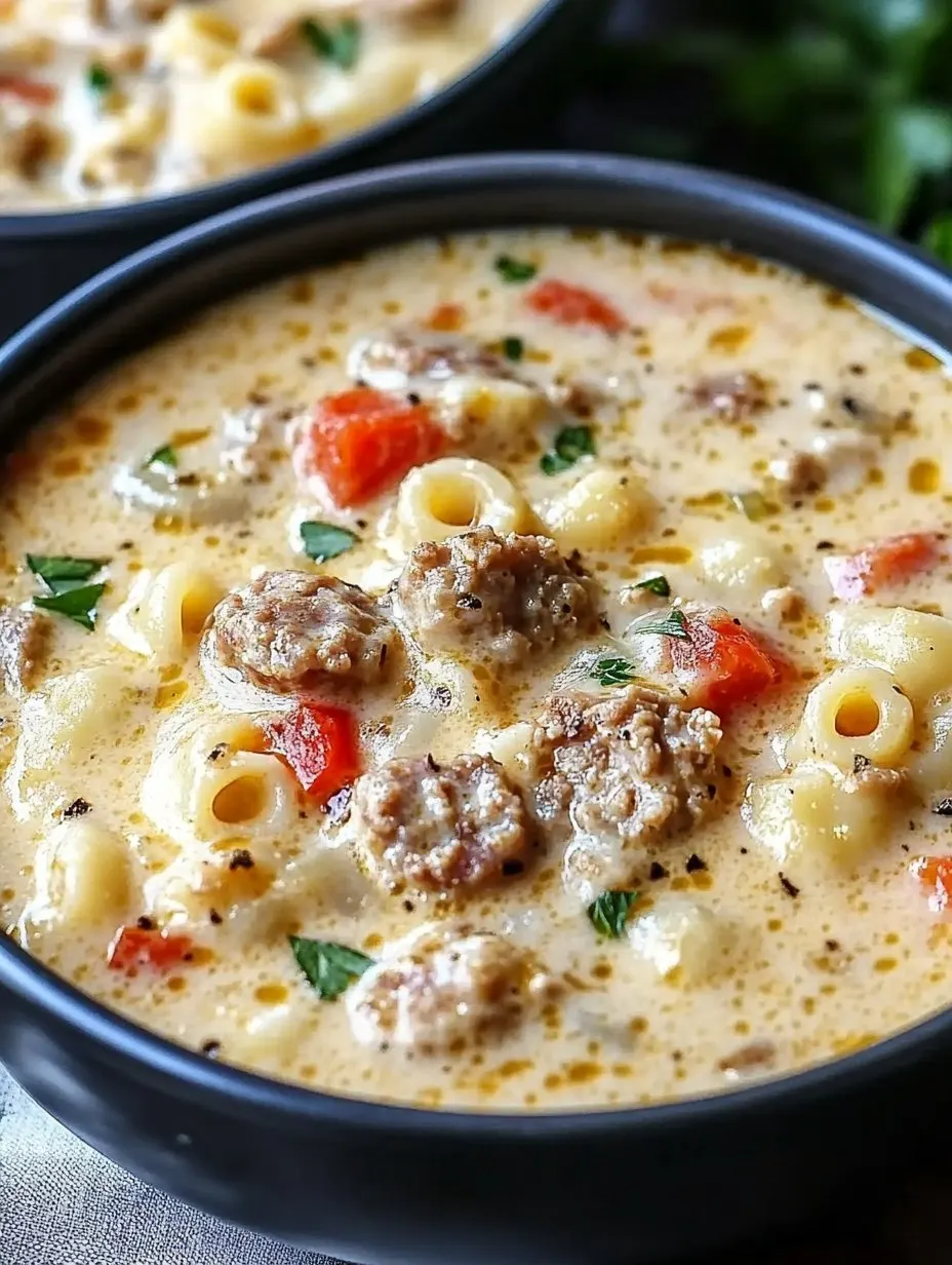 Creamy Parmesan Italian Sausage Ditalini Soup Recipe
