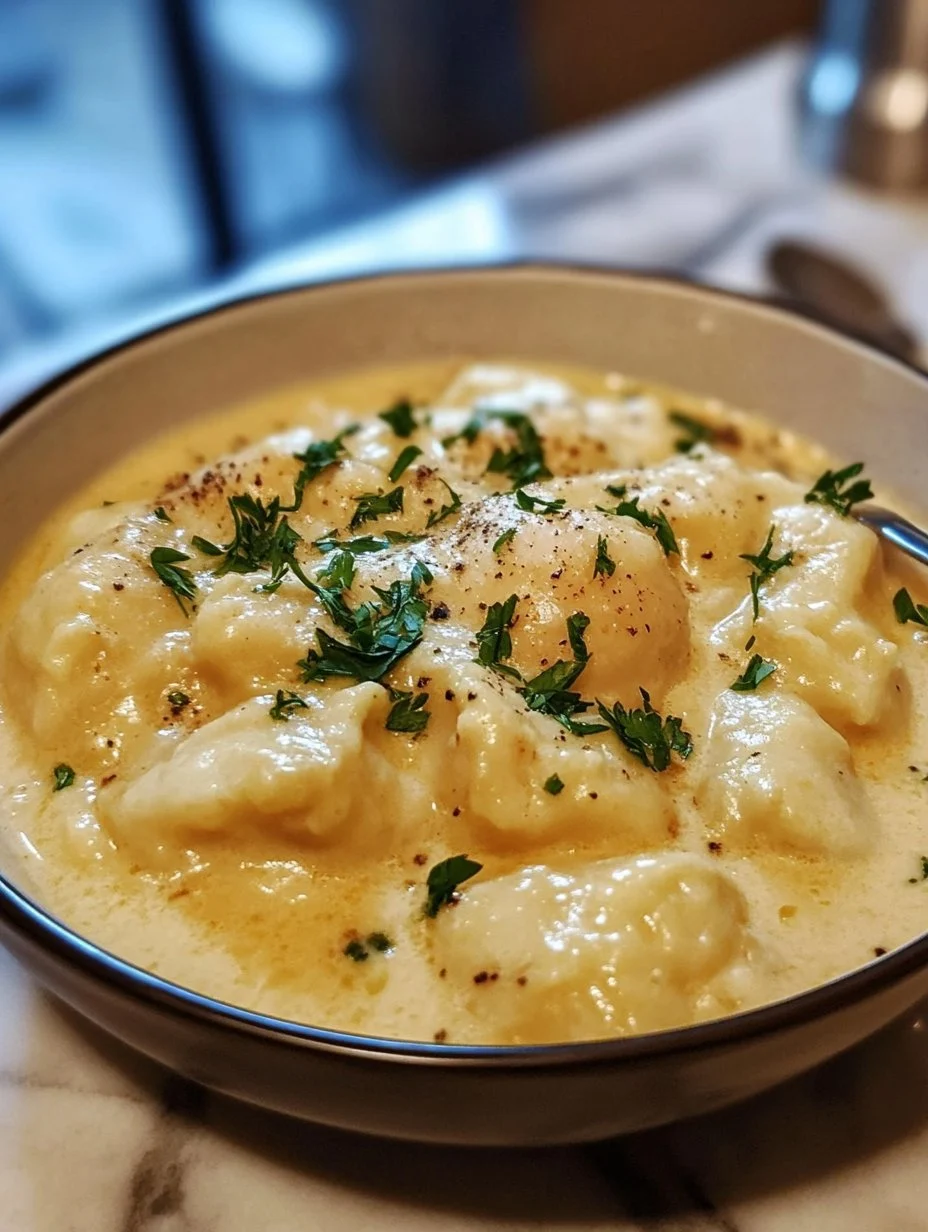 Comforting Creamy Chicken and Dumplings Recipe