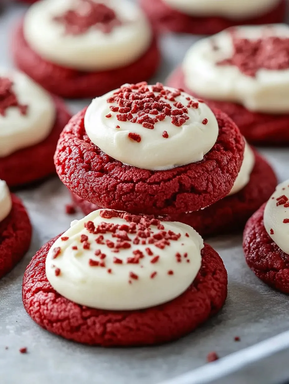 Red Velvet Cookies with Cream Cheese Frosting Recipe
