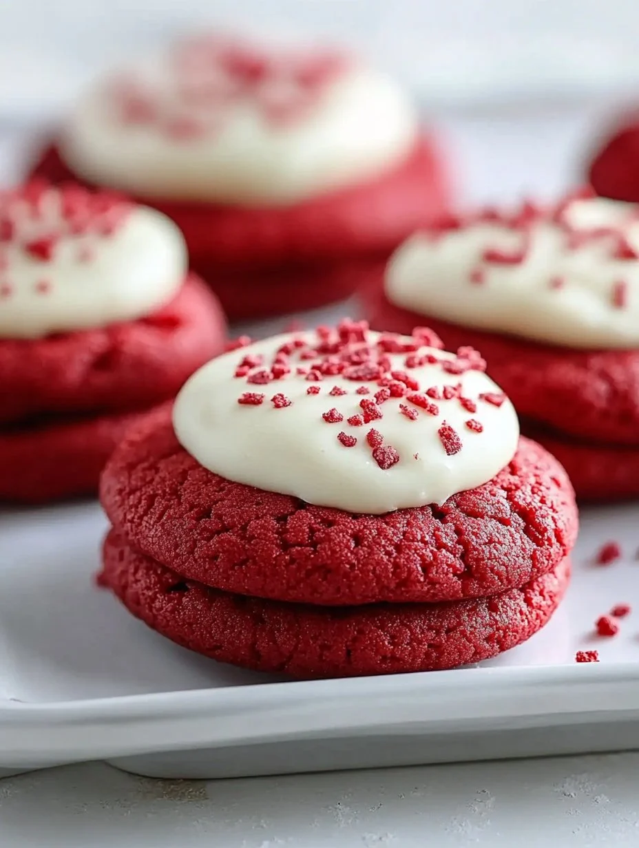 Red Velvet Cookies with Cream Cheese Frosting Recipe