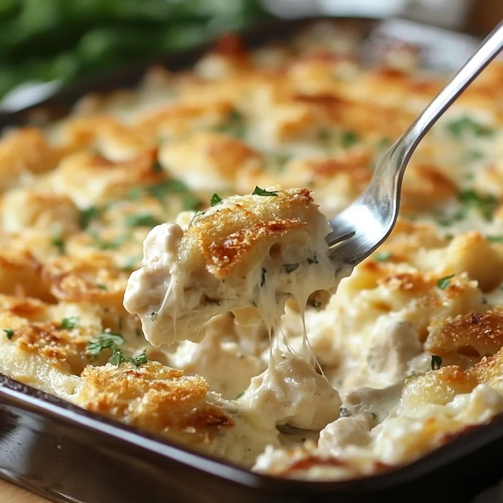 Chicken Alfredo Casserole