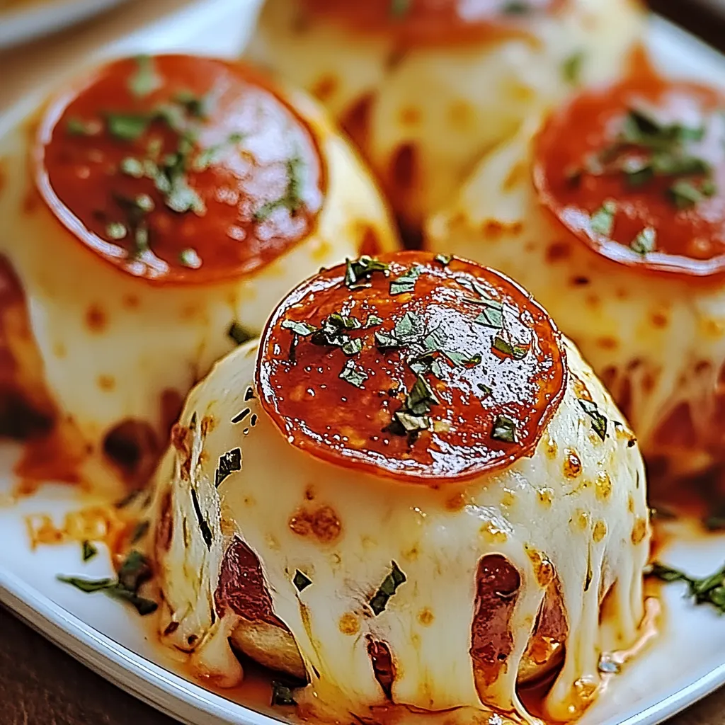 Cheesy pepperoni Pizza Bombs