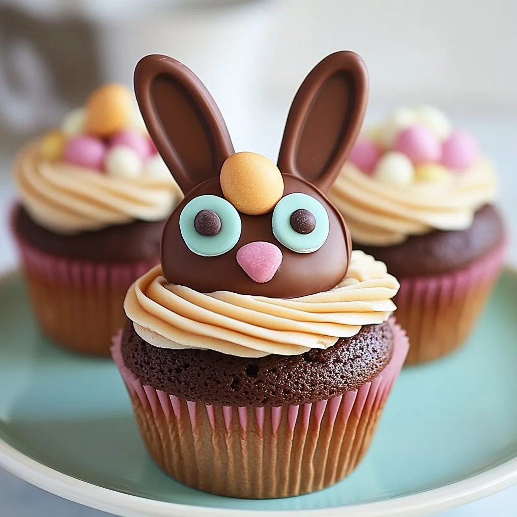 Reese’s Cup Easter Bunny Cupcakes Recipe