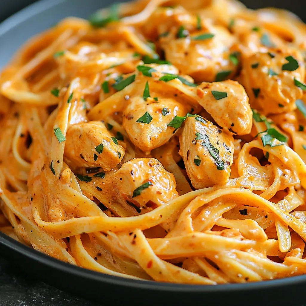 Creamy Cowboy Butter Chicken Linguine