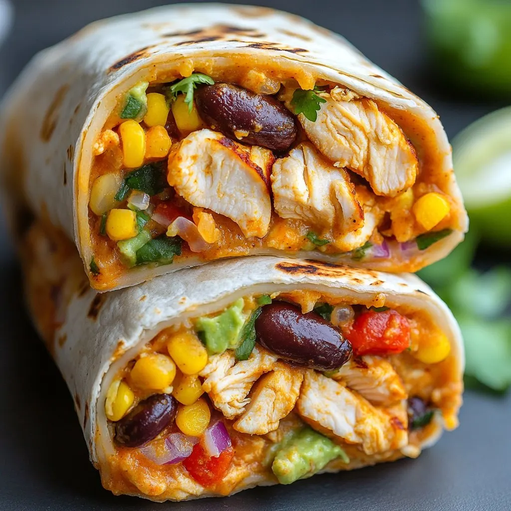 Chipotle Ranch Grilled Chicken Burrito Recipe