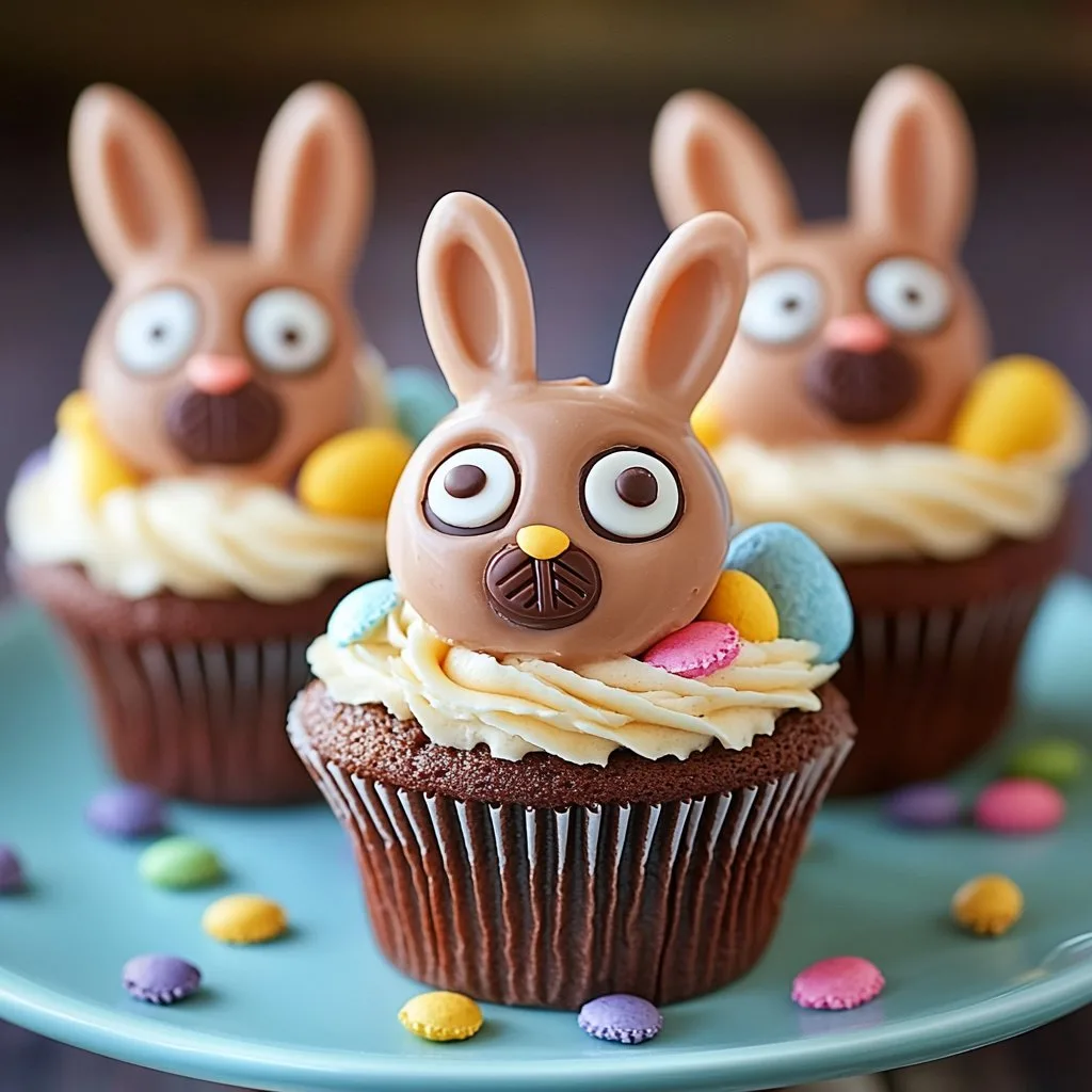 Reese’s Cup Easter Bunny Cupcakes Recipe
