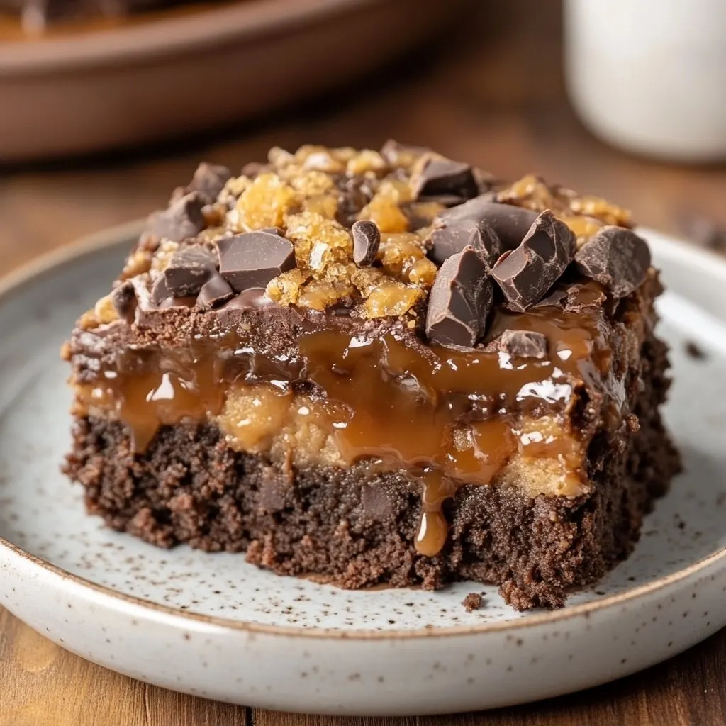 Chocolate Caramel Dump Cake