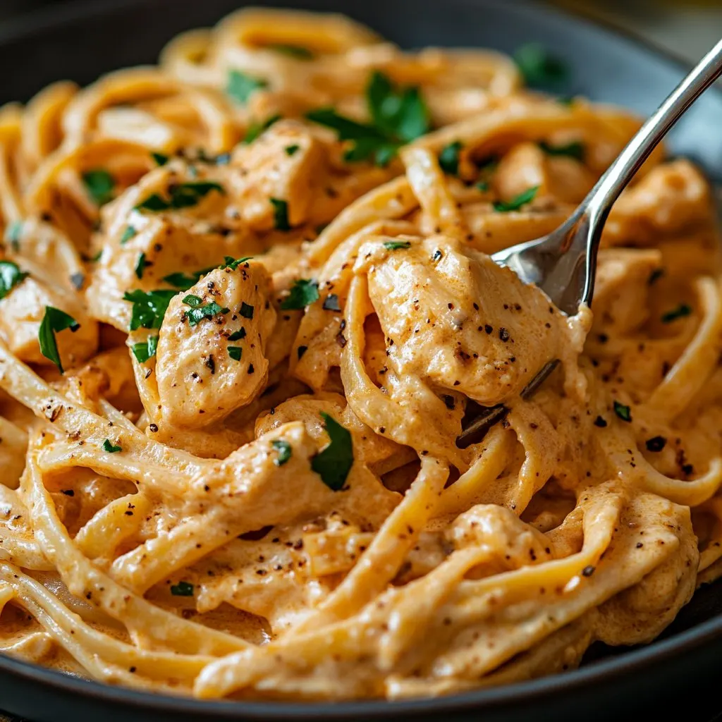 Creamy Cowboy Butter Chicken Linguine