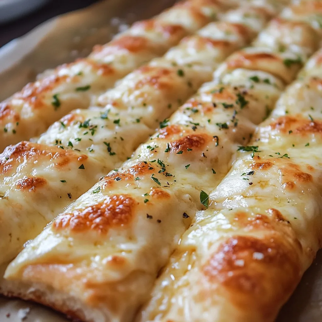 Homemade Cheesy Breadsticks