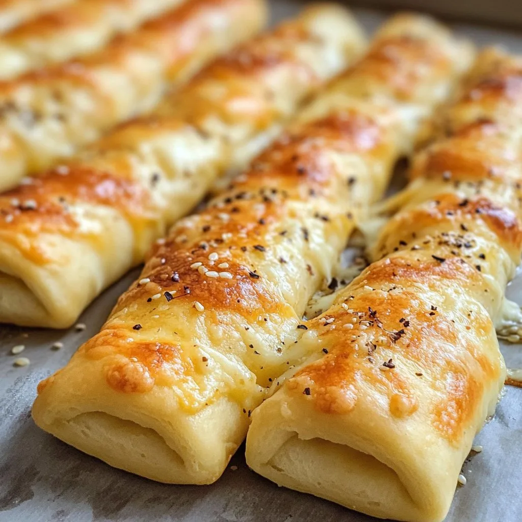 Homemade Cheesy Breadsticks