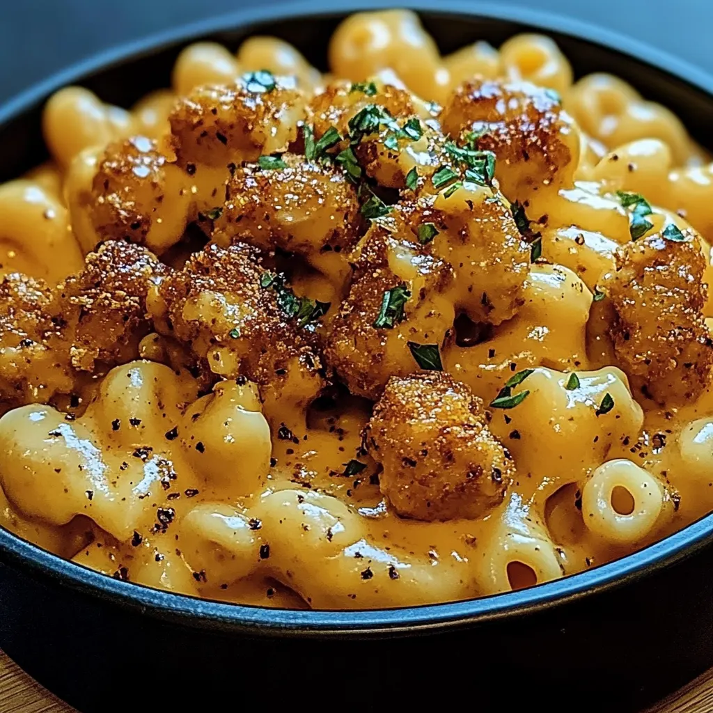 Creamy Honey Pepper Chicken Mac and Cheese