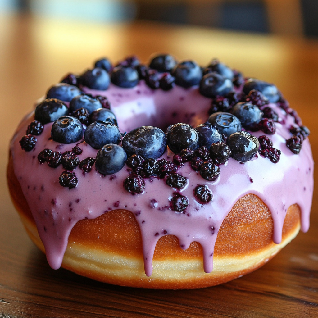 Blueberry Cake Donuts image