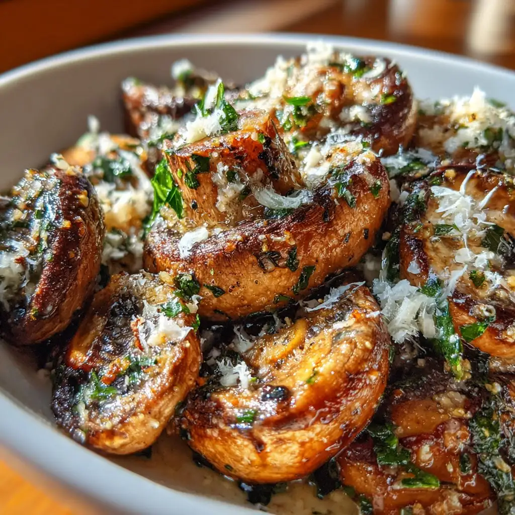 Garlic Parmesan Mushrooms