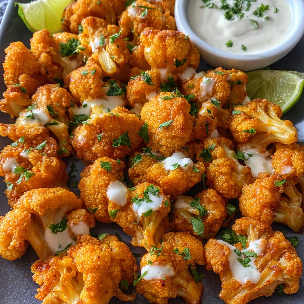 Air Fryer Buffalo Cauliflower