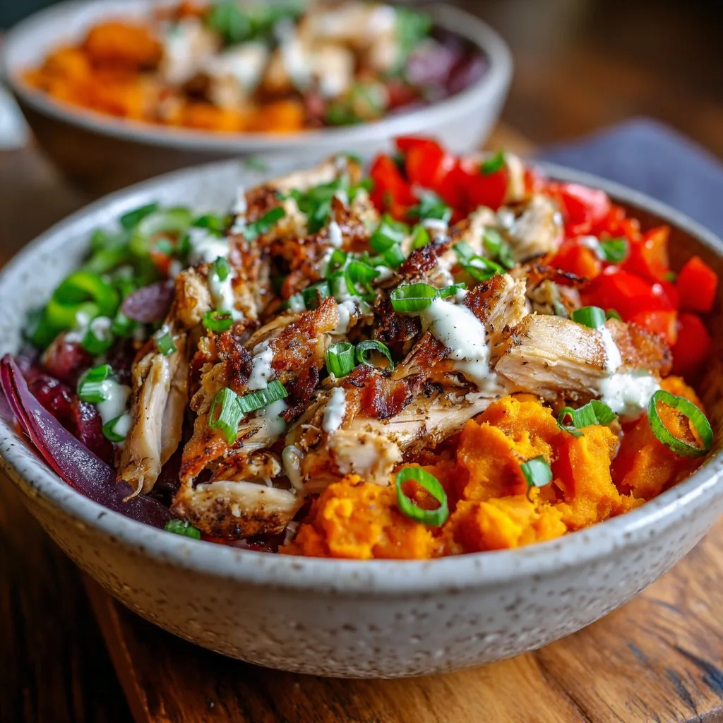 Chicken and Sweet Potato Bowls for Two