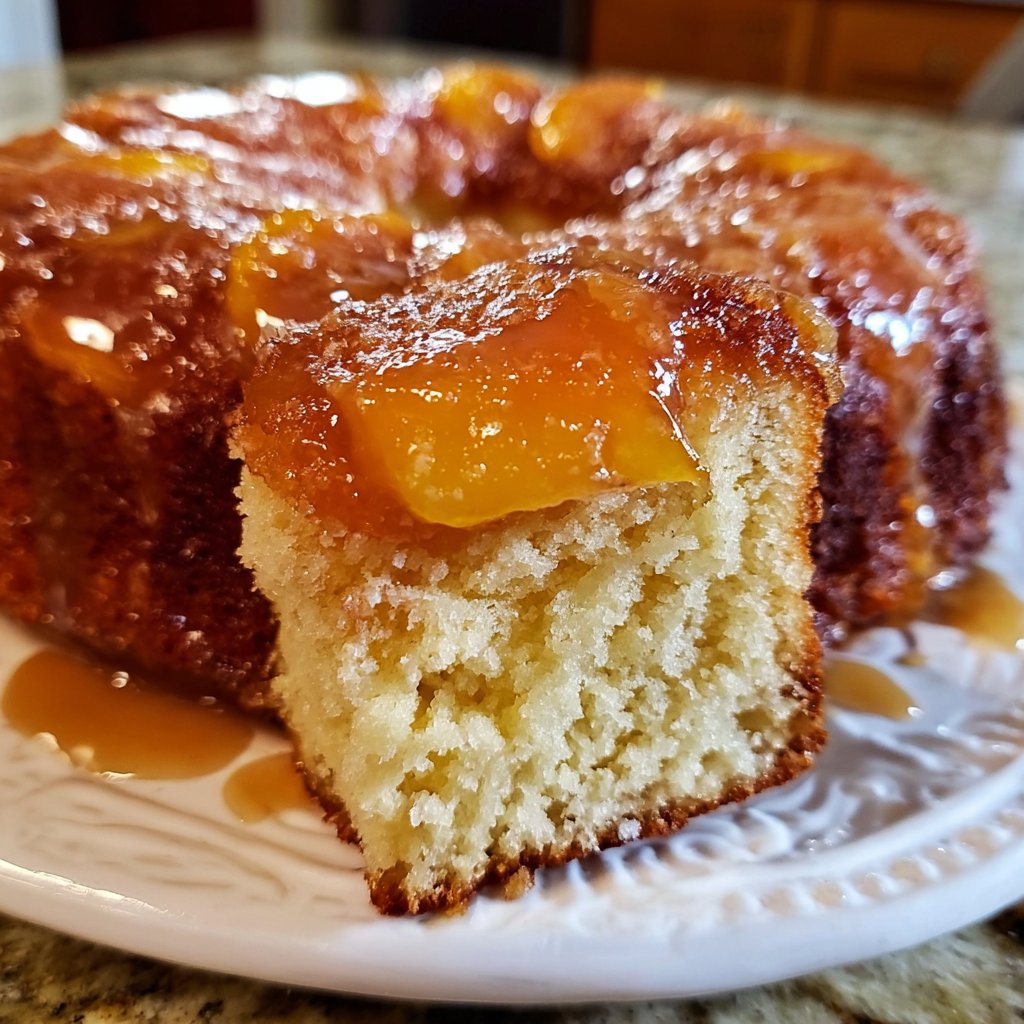 PEACH COBBLER POUND CAKE