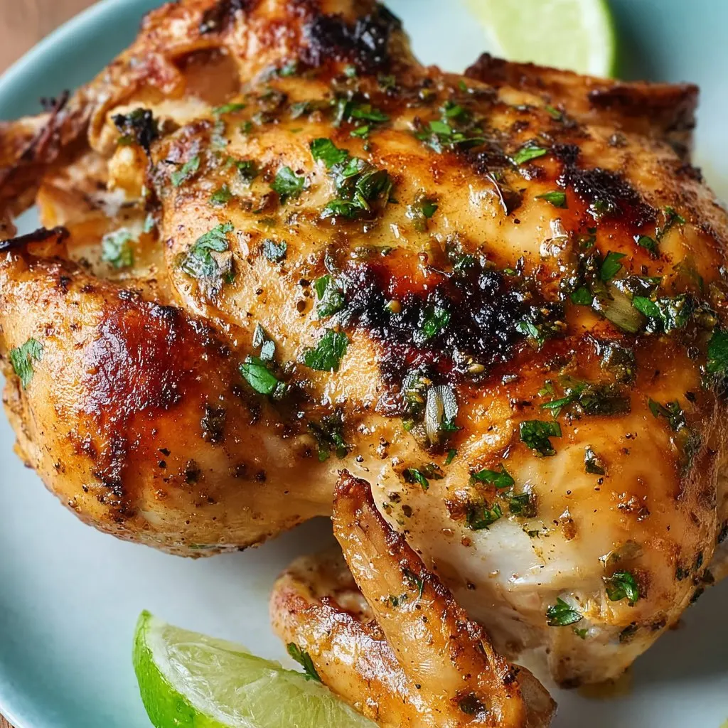 Air Fryer Cilantro-Lime Cornish Hen