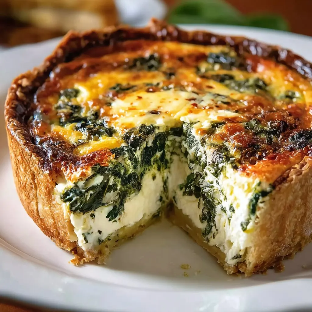 Ricotta Spinach Quiche Delight