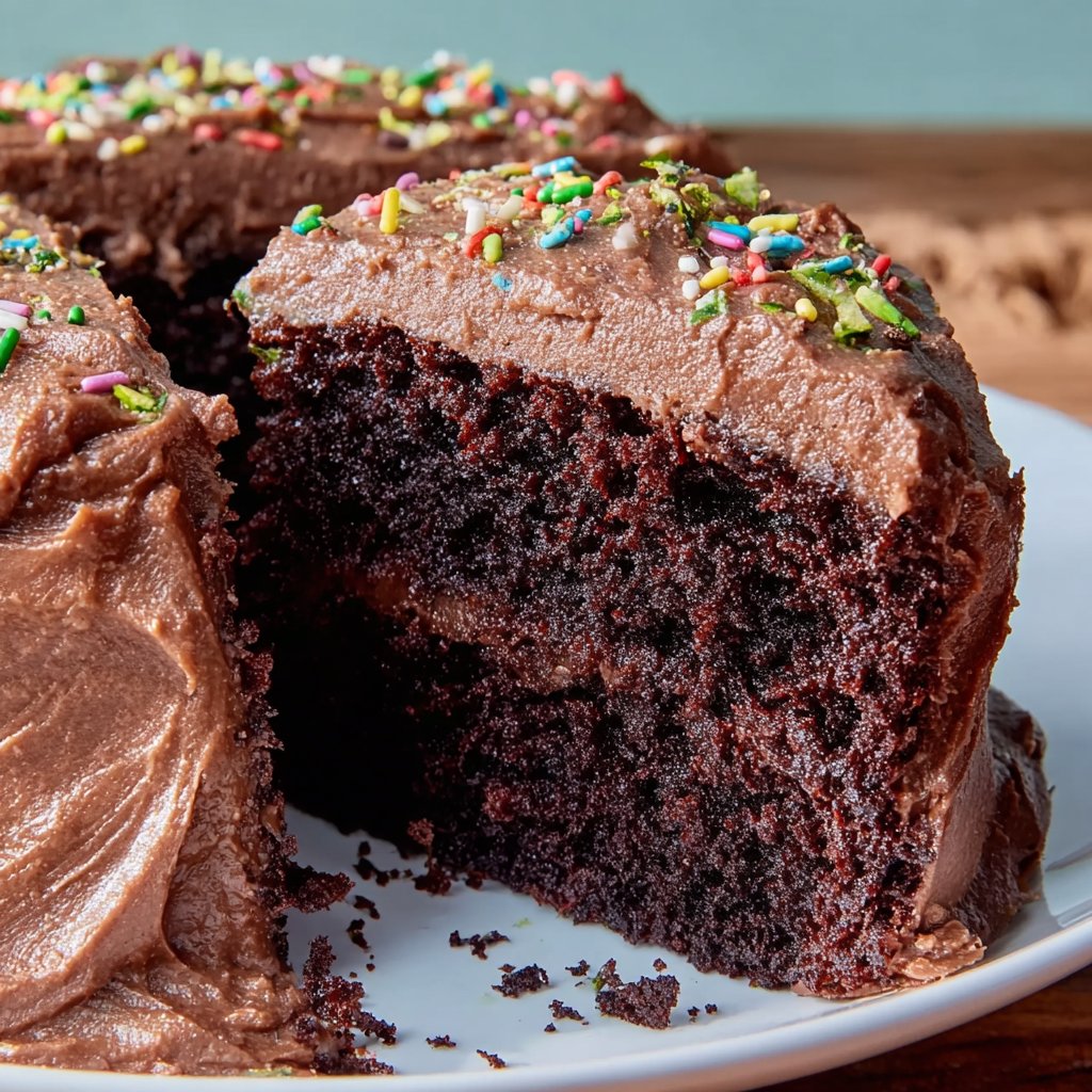Air Fryer Vegan Chocolate Zucchini Birthday Cake