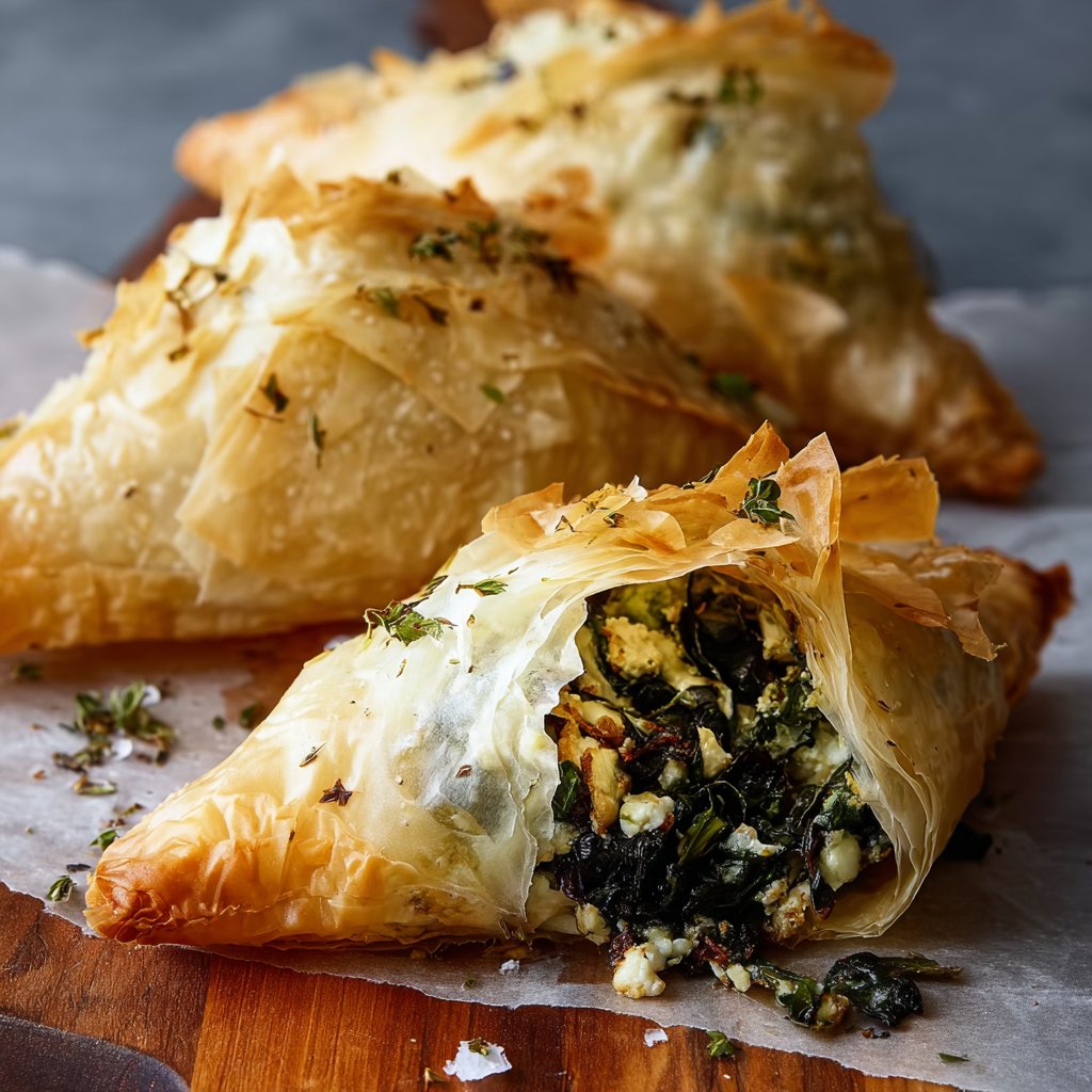 Air Fryer Kale and Feta Hand Pies