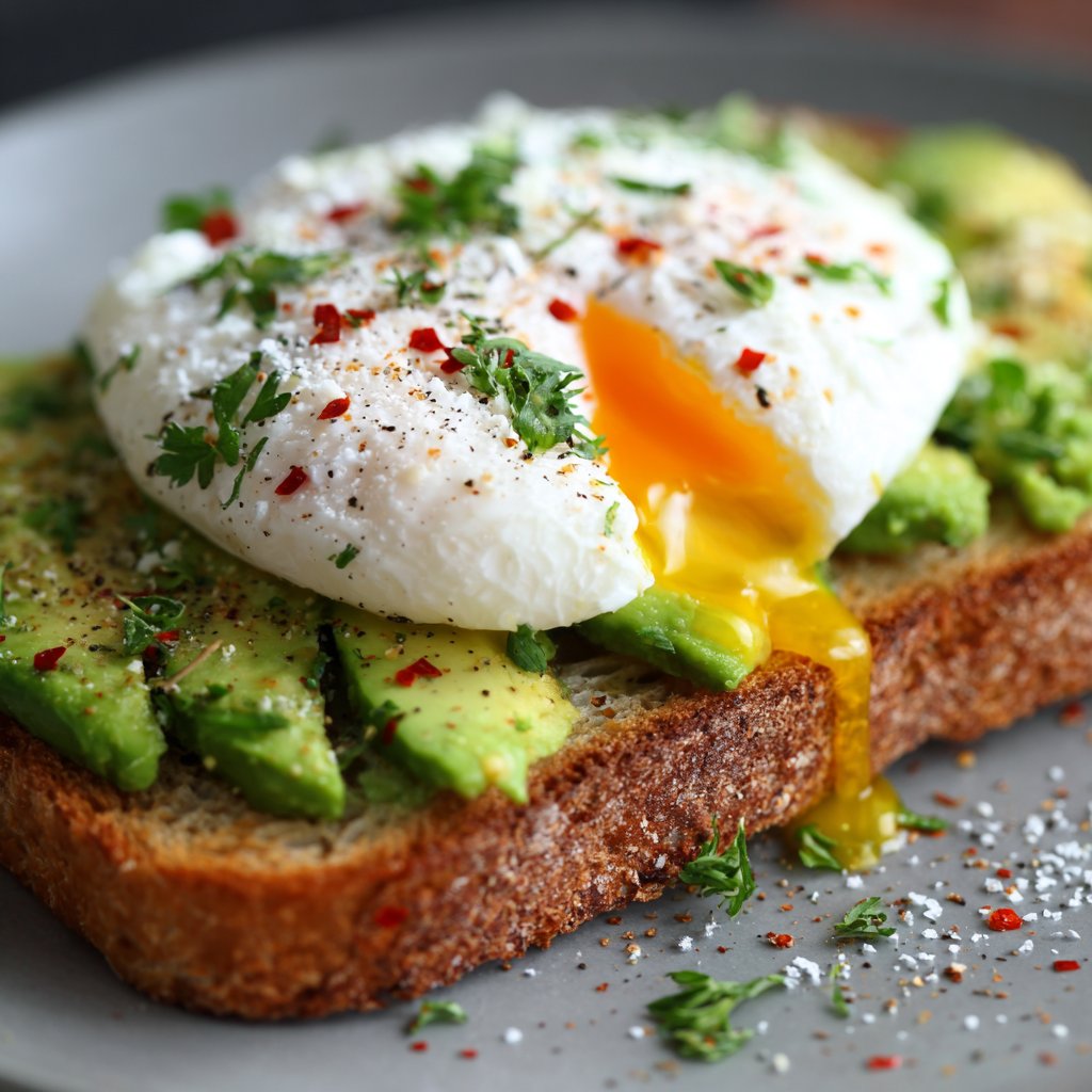 Avocado Toast with Poached Egg