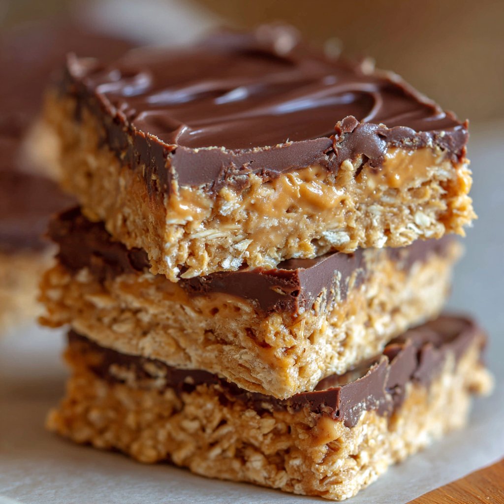 No-Bake Peanut Butter Oat Bars