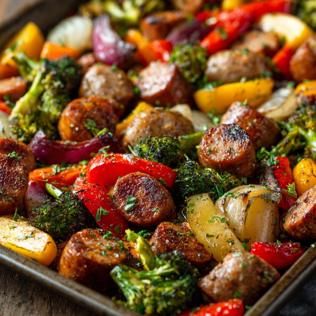 Sheet-Pan Sausage & Veggies