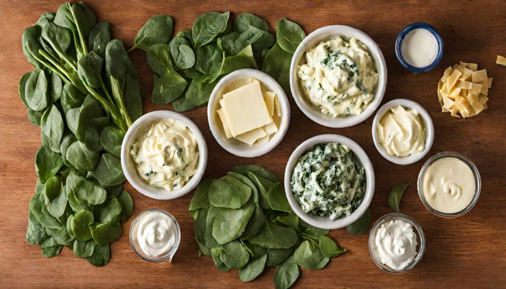 Trader Joe's Spinach Artichoke Dip ingredients.
