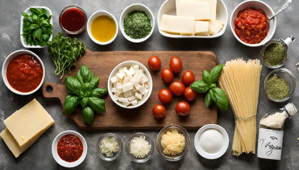 vegan baked ziti ingredients