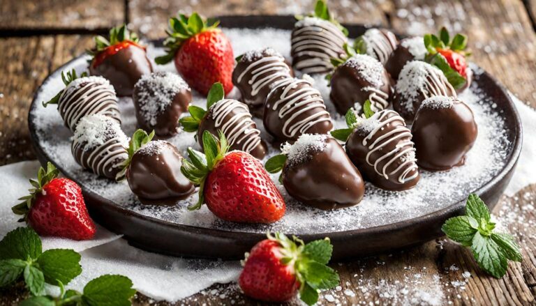 frozen chocolate covered strawberries