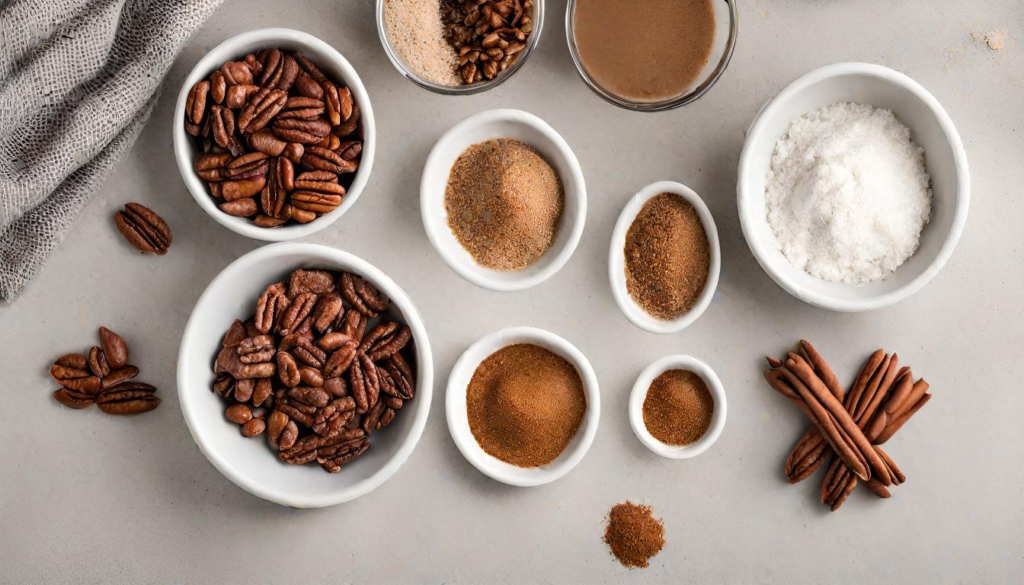 Candied Pecans Stovetop ingredients