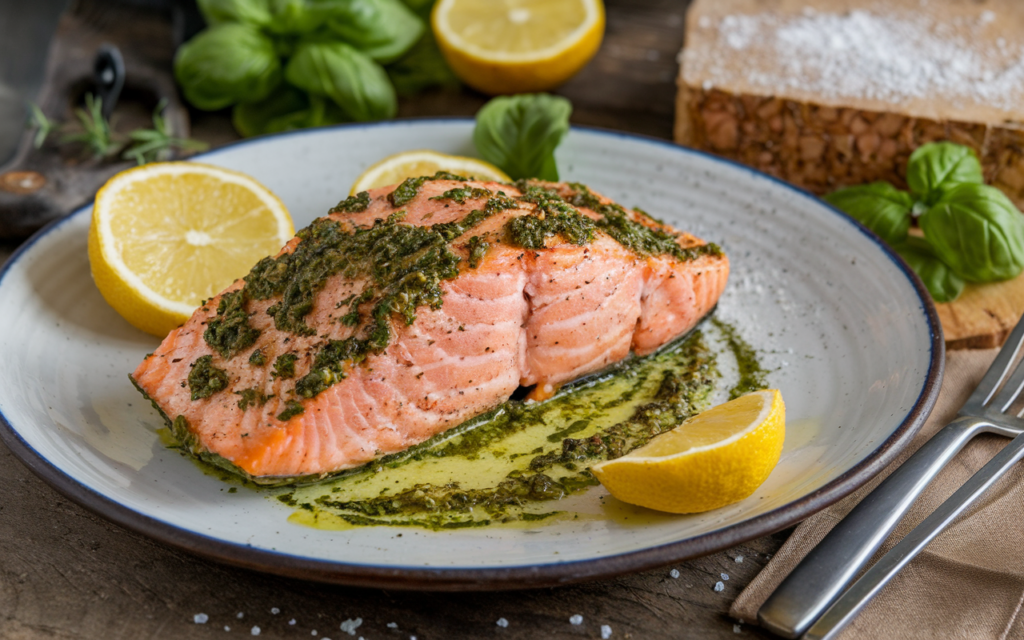 pesto salmon