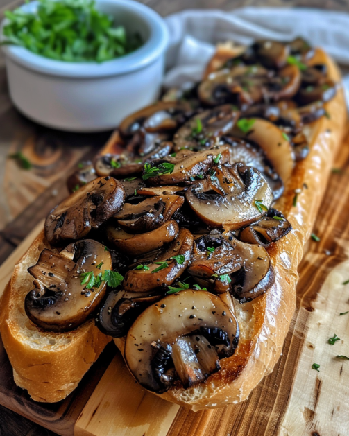 Garlic Mushroom Sandwich