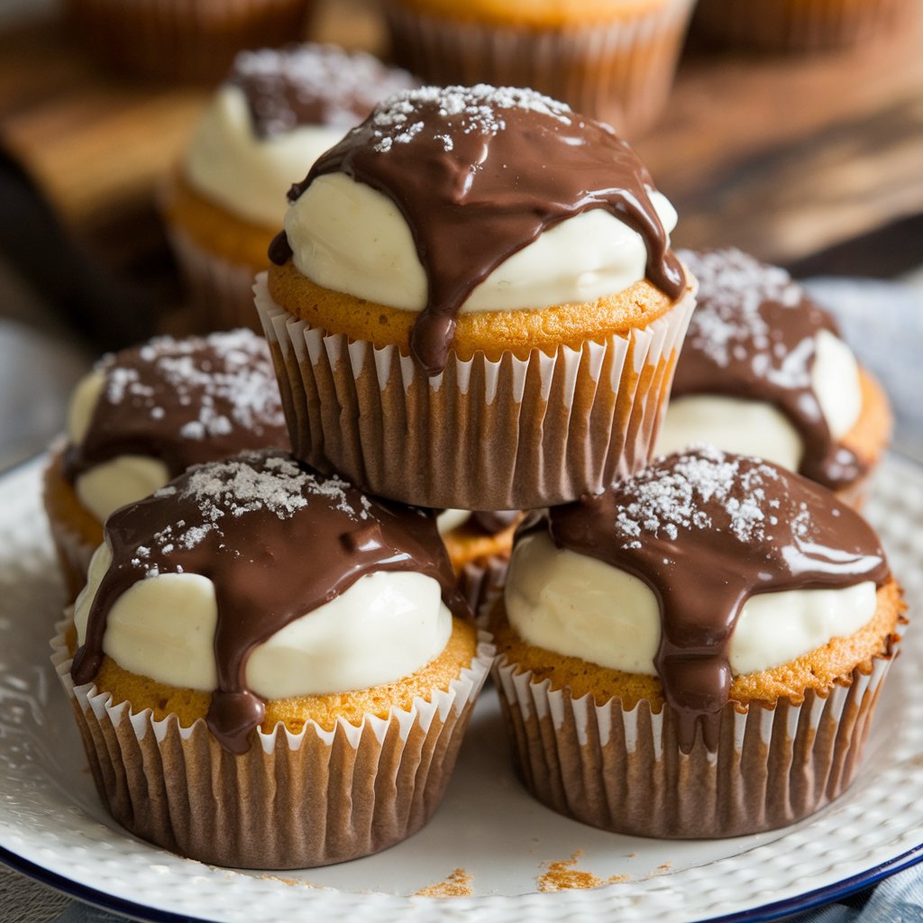 Boston Cream Pie Cupcakes