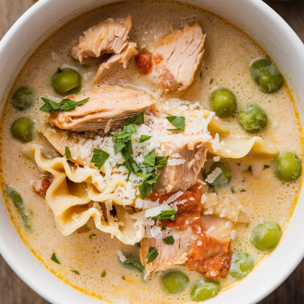 Creamy chicken soup