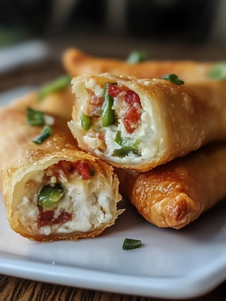 Mini Jalapeno Popper Egg Rolls Recipe Delight 4 image 92