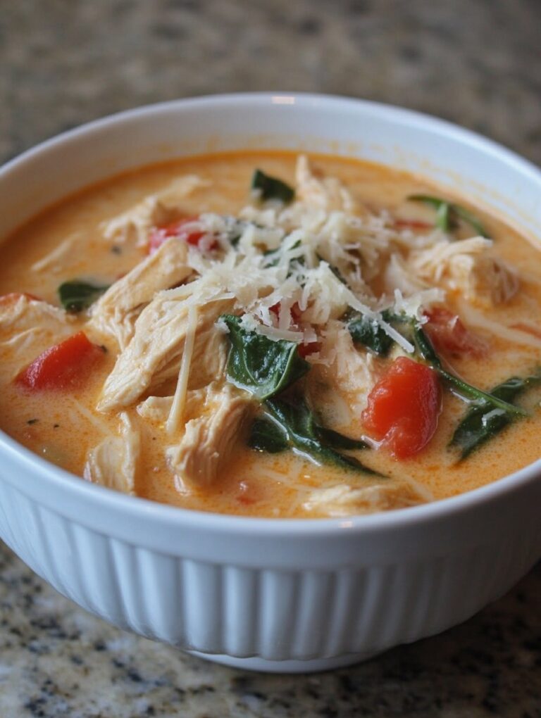 Creamy Chicken Parmesan Soup