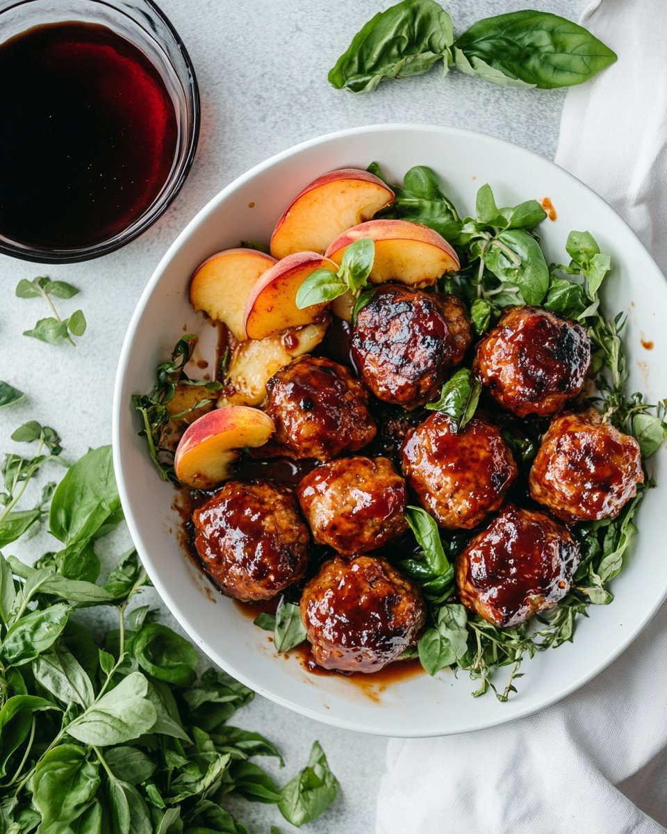 Whiskey Peach BBQ Meatballs Recipe for Flavor Lovers