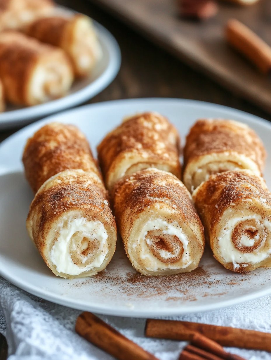 Baked Cinnamon Cream Cheese Roll-Ups Recipe