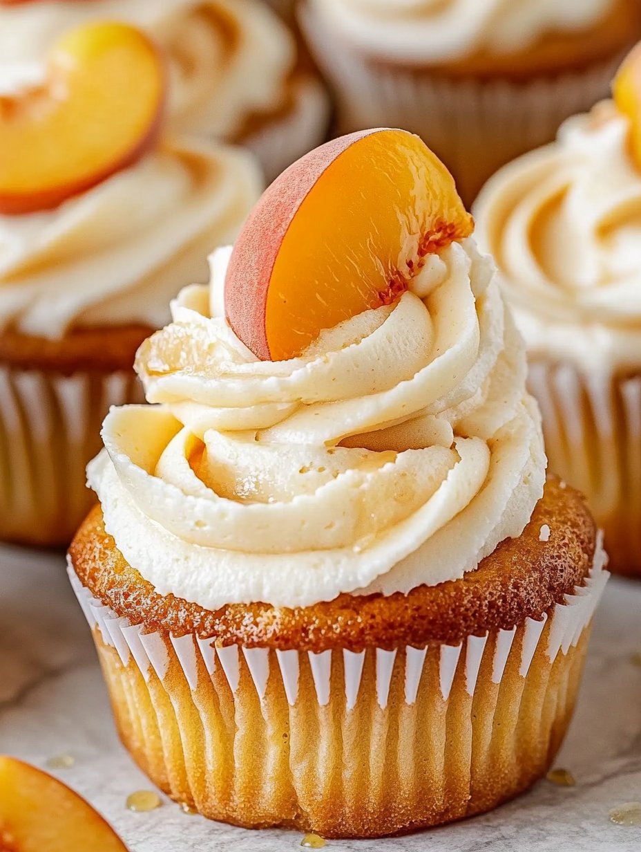 Honey Peach Cream Cheese Cupcakes Recipe