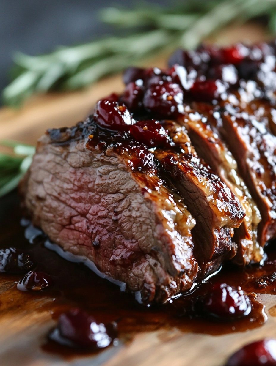 Cranberry Balsamic Roast Beef Recipe - Delicious Dinner