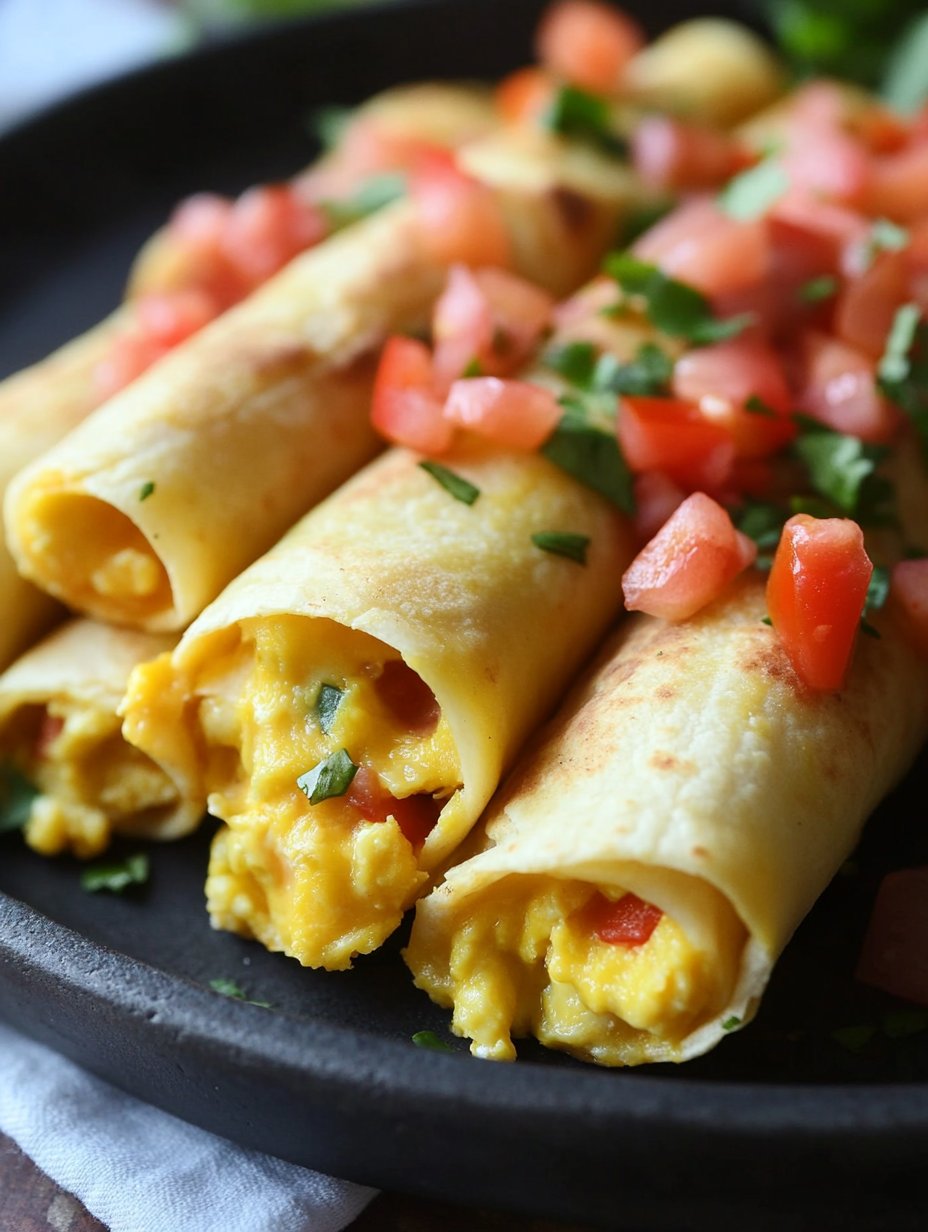 Cheesy Breakfast Taquitos for a Delicious Start