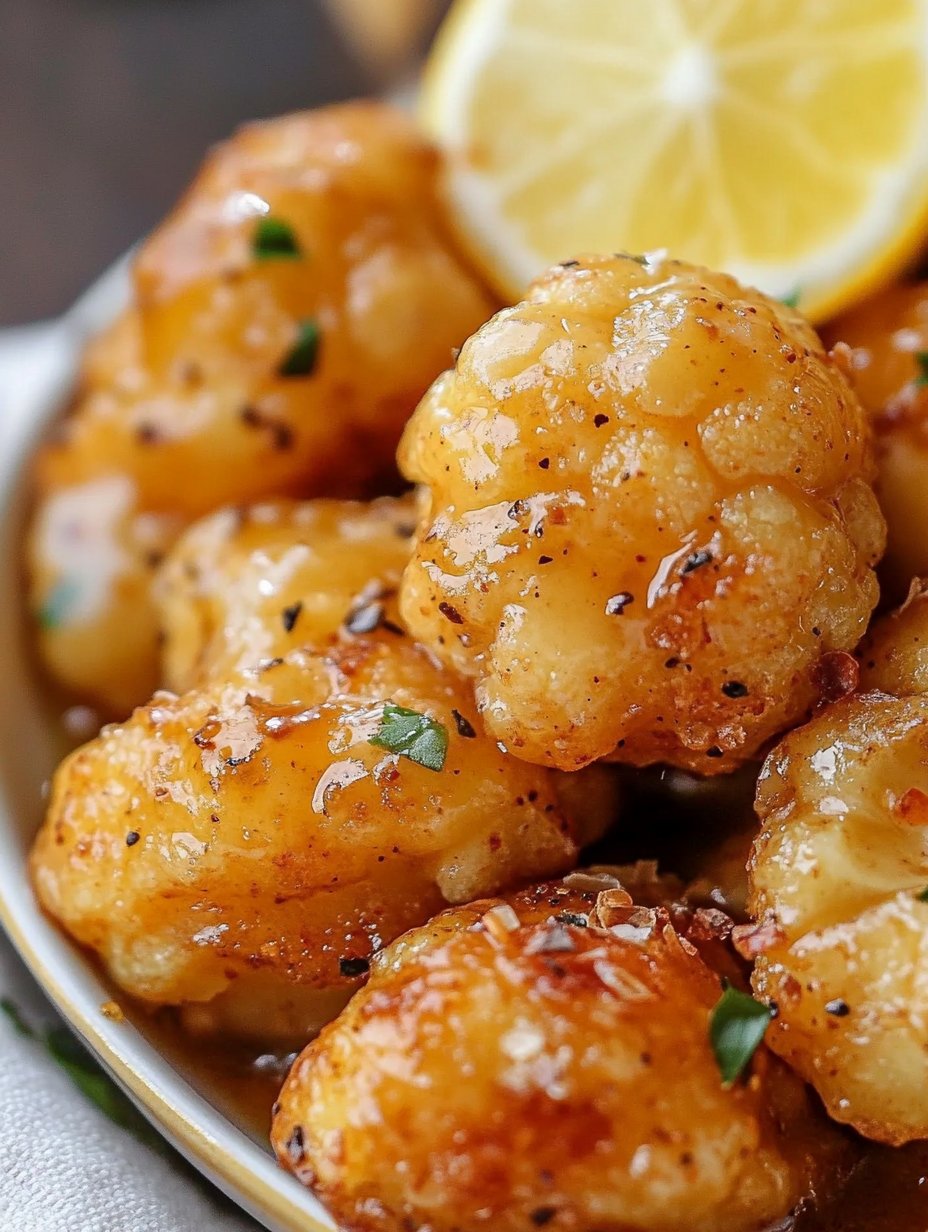 Vegan Lemon Pepper Glazed Cauliflower Recipe