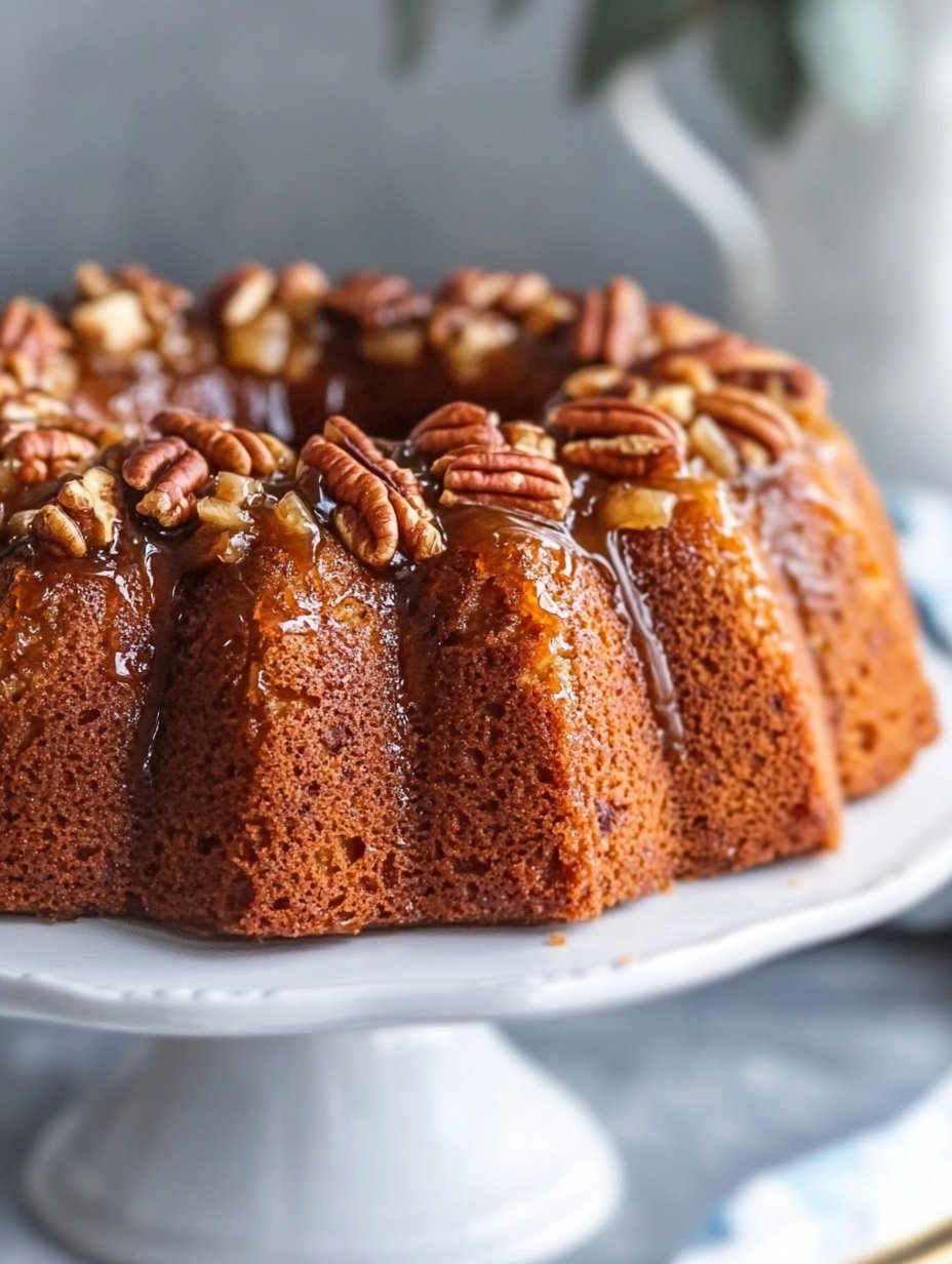 Pecan Upside Down Bundt Cake Recipe Delight